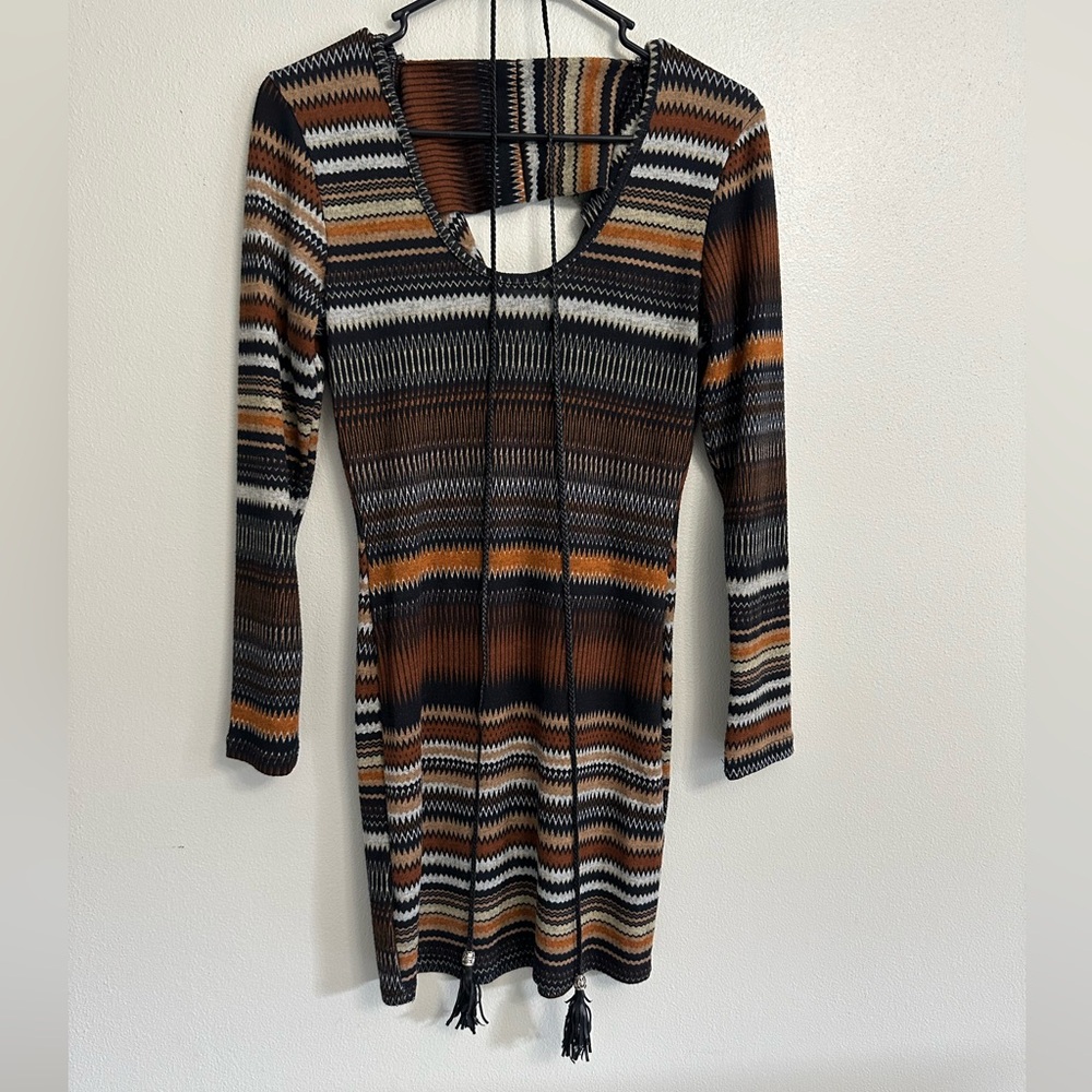 Long-sleeve Mini Dress